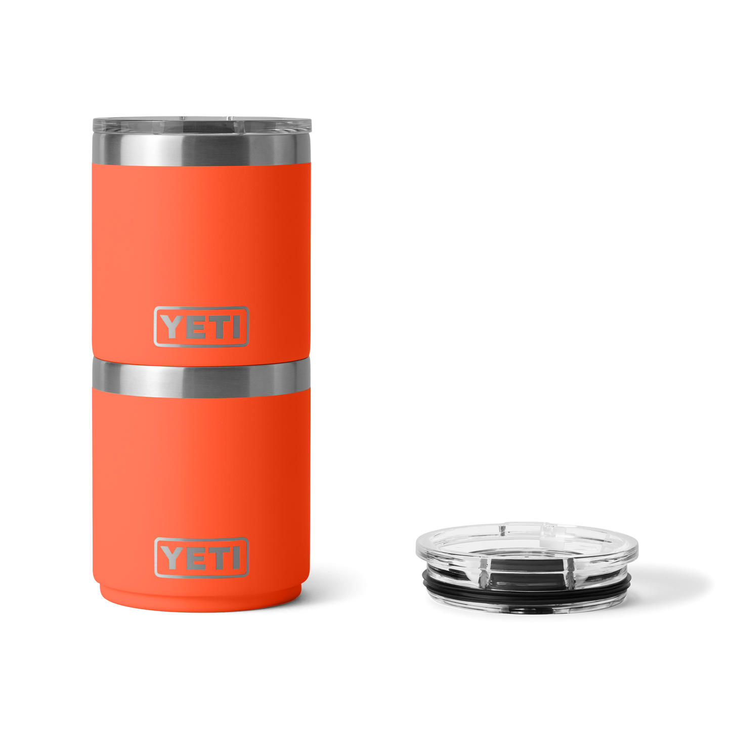 Rambler® 10 oz Stackable Lowball with Magslider™ lid Papaya