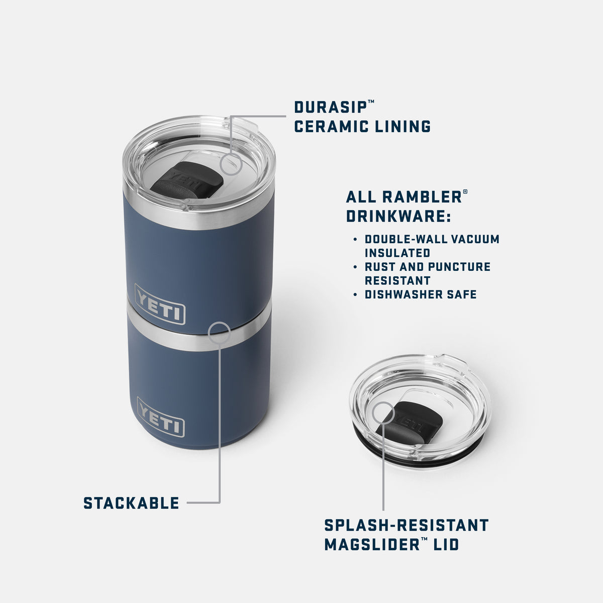 Rambler® 10 oz (295 ml) Stackable Lowball Cape Taupe