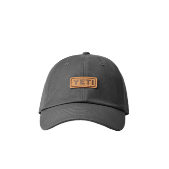 YETI Leather Logo Badge Hat Dark Gray Dark Gray