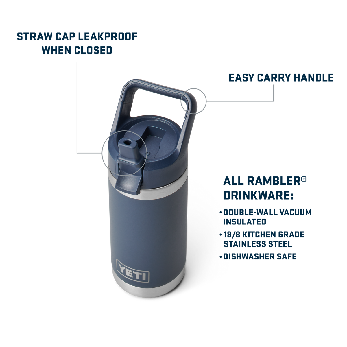 YETI Rambler® Jr 12 oz (355 ml) Kids' Bottle Pace Purple