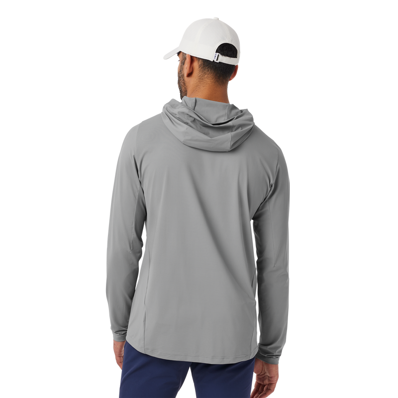 Men's Hooded Ultra Lightweight Sunshirt Grey Grey