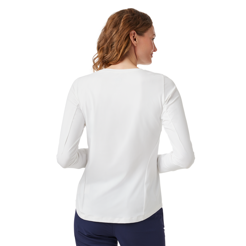 Women's Crew Neck Ultra Light Sunshirt White White