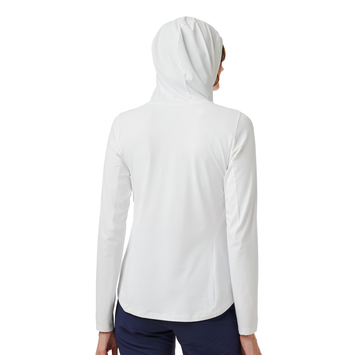 Women's Hooded Ultra Lighweight Sunshirt White