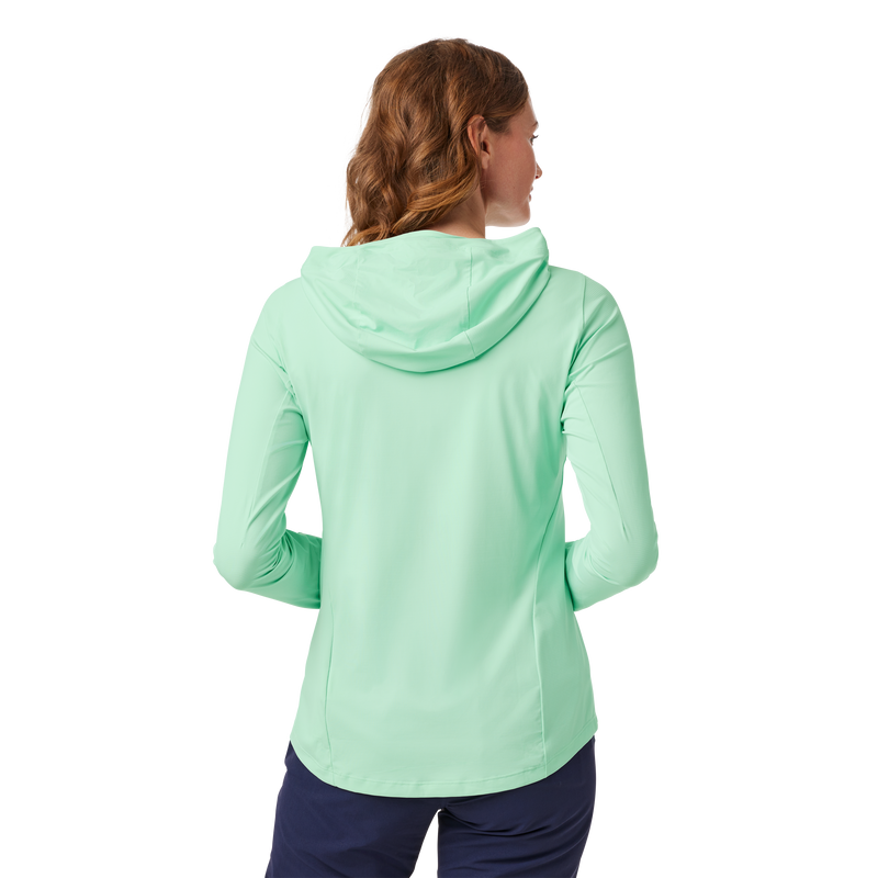 Women's Hooded Ultra Lighweight Sunshirt Ice Blue Ice Blue