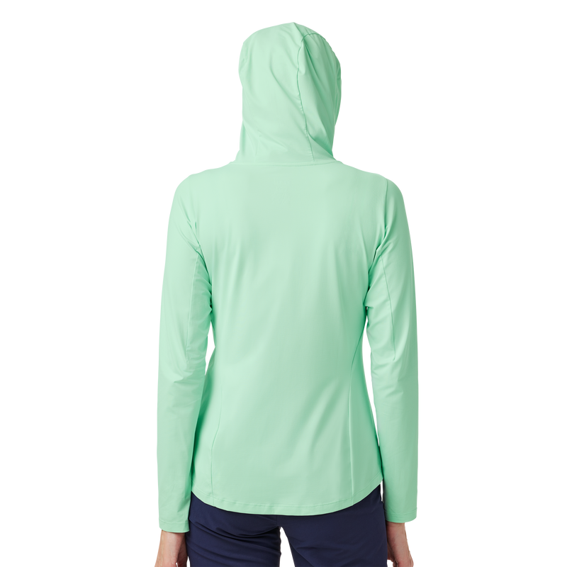 Women's Hooded Ultra Lighweight Sunshirt Ice Blue Ice Blue