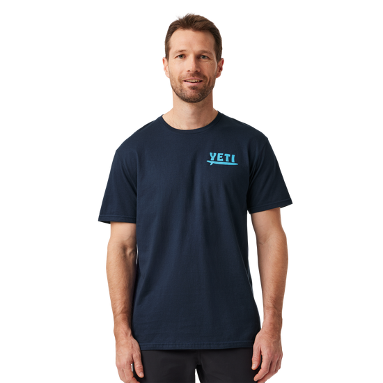 YETI Big Wave Short Sleeve T-Shirt Navy