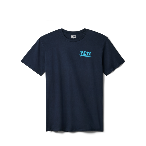 YETI Big Wave Short Sleeve T-Shirt Navy