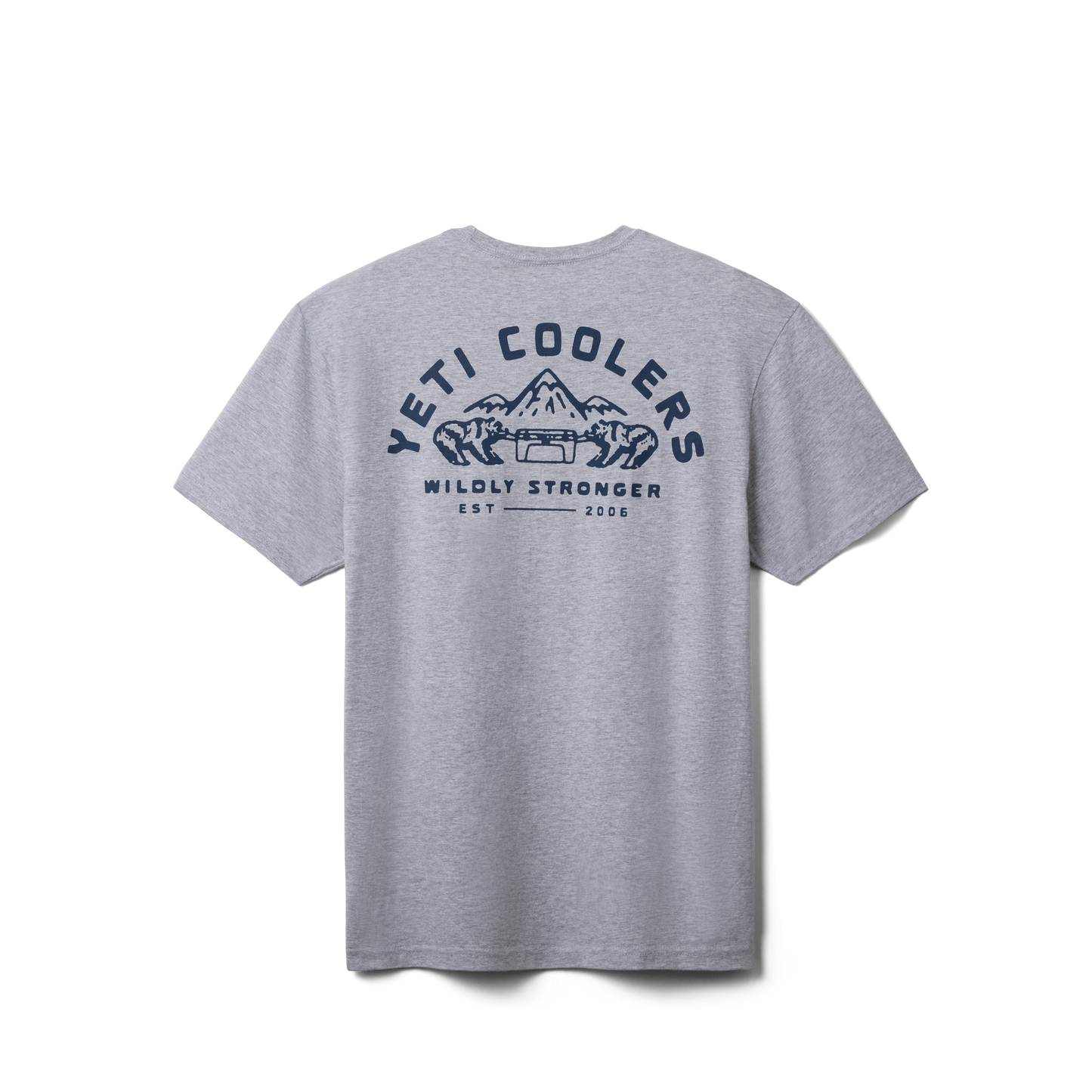 YETI Coolers® Wildly Stronger Short Sleeve T-Shirt Heather Grey