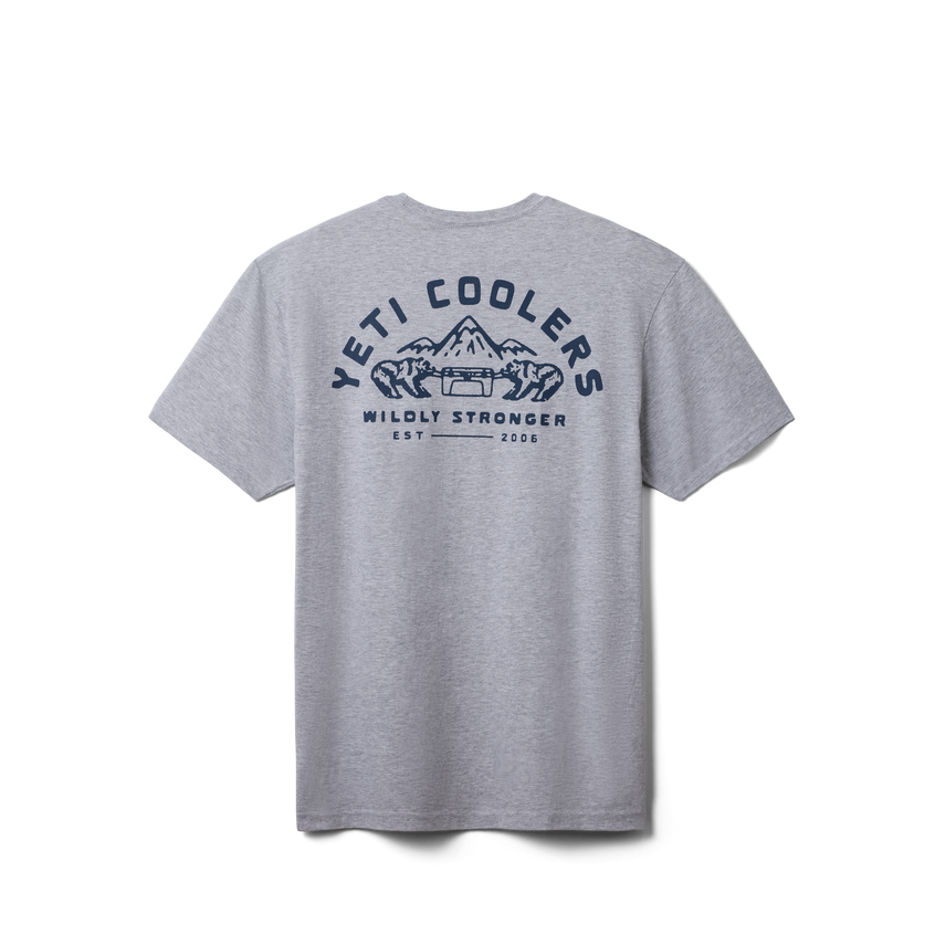 YETI Coolers® Wildly Stronger Short Sleeve T-Shirt Heather Grey