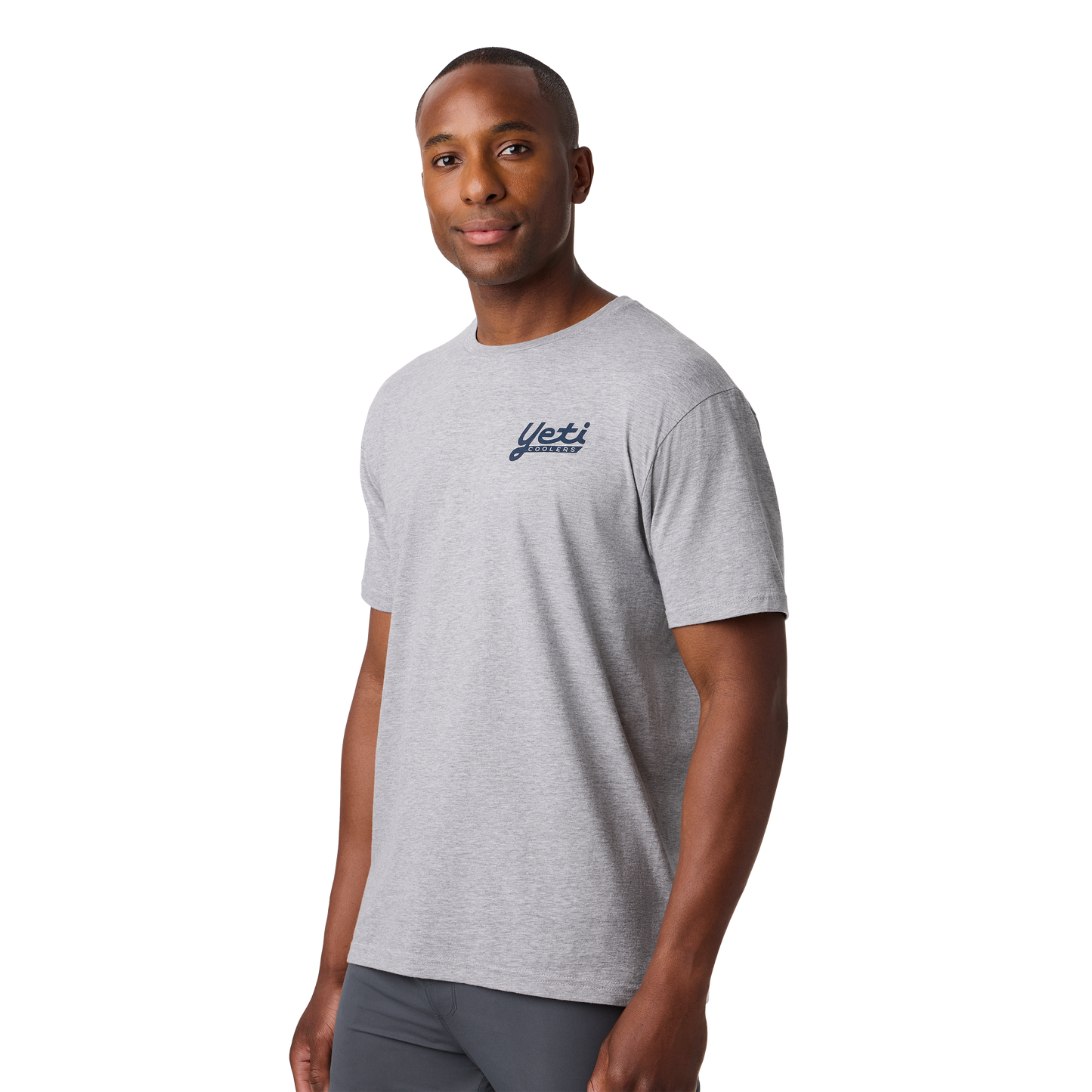 YETI Coolers® Wildly Stronger Short Sleeve T-Shirt Heather Grey