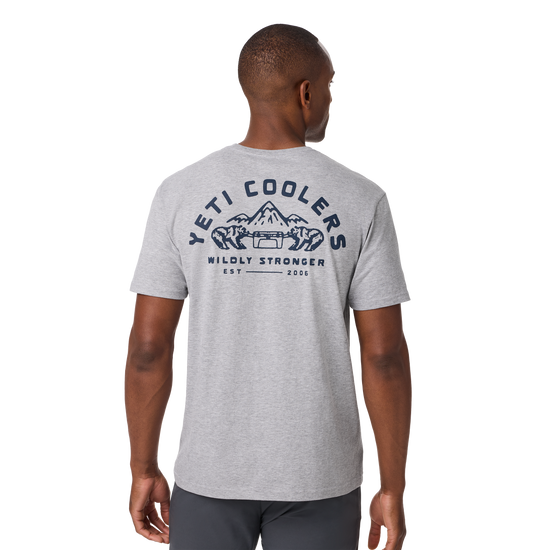 YETI Coolers® Wildly Stronger Short Sleeve T-Shirt Heather Grey