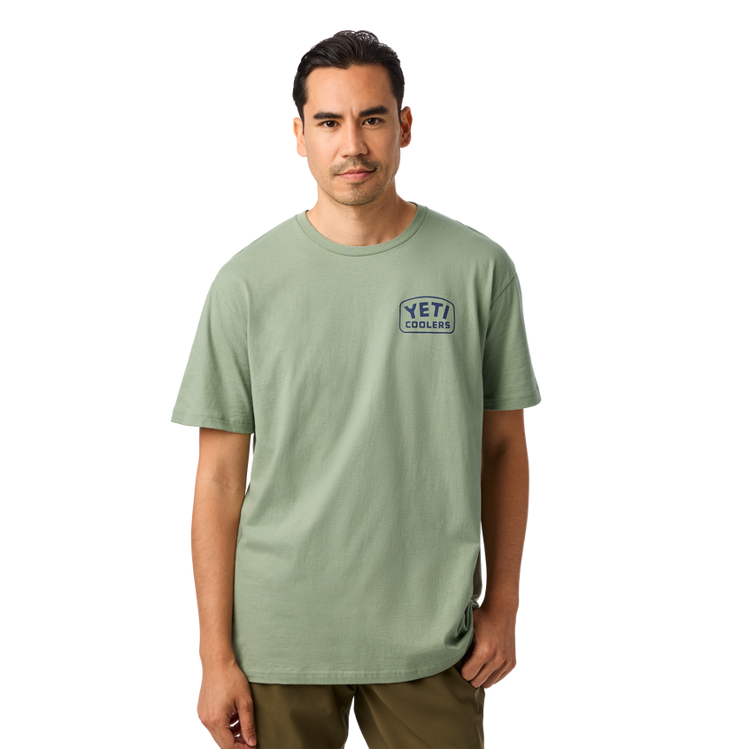 YETI Coolers® Reelin Feelin' Fishing Short Sleeve T-Shirt Olive