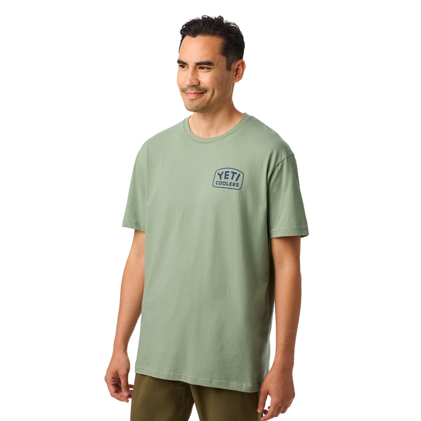 YETI Coolers® Reelin Feelin' Fishing Short Sleeve T-Shirt Olive