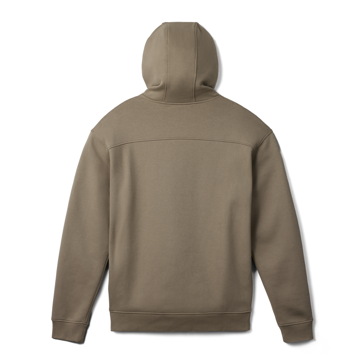 YETI® Logo Built for the Wild Fleece Hoodie Taupe