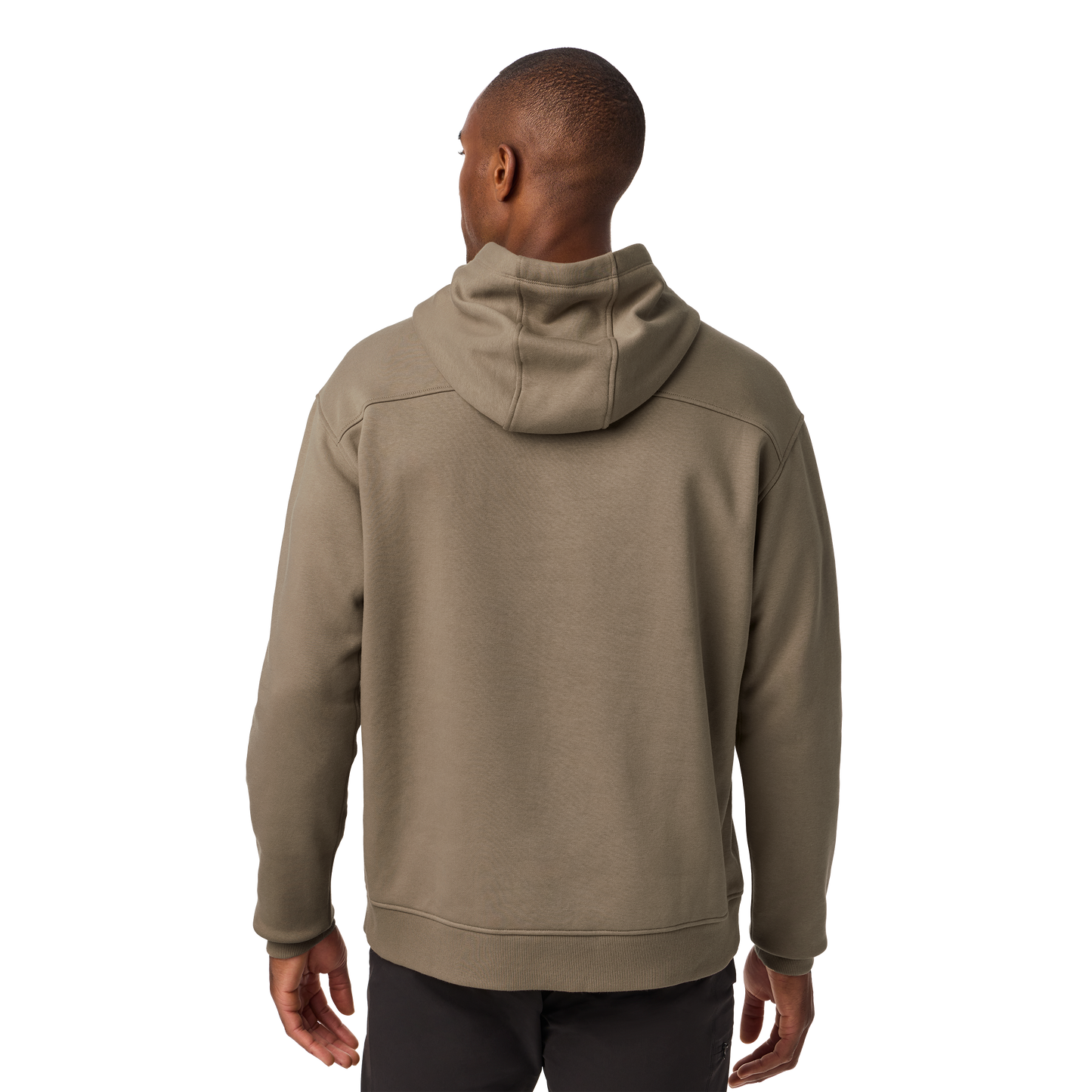 YETI® Logo Built for the Wild Fleece Hoodie Taupe