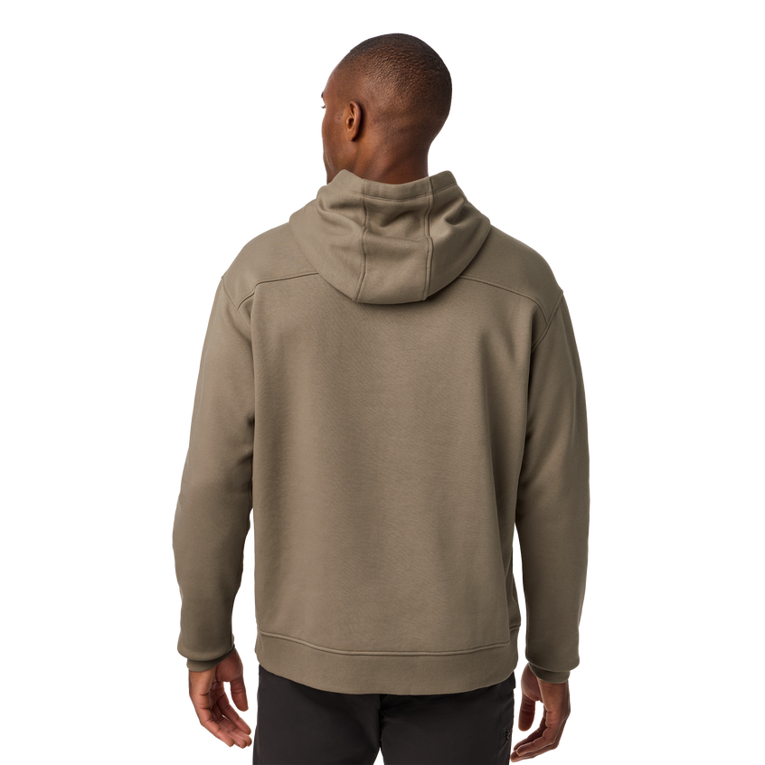 YETI® Logo Built for the Wild Fleece Hoodie Taupe