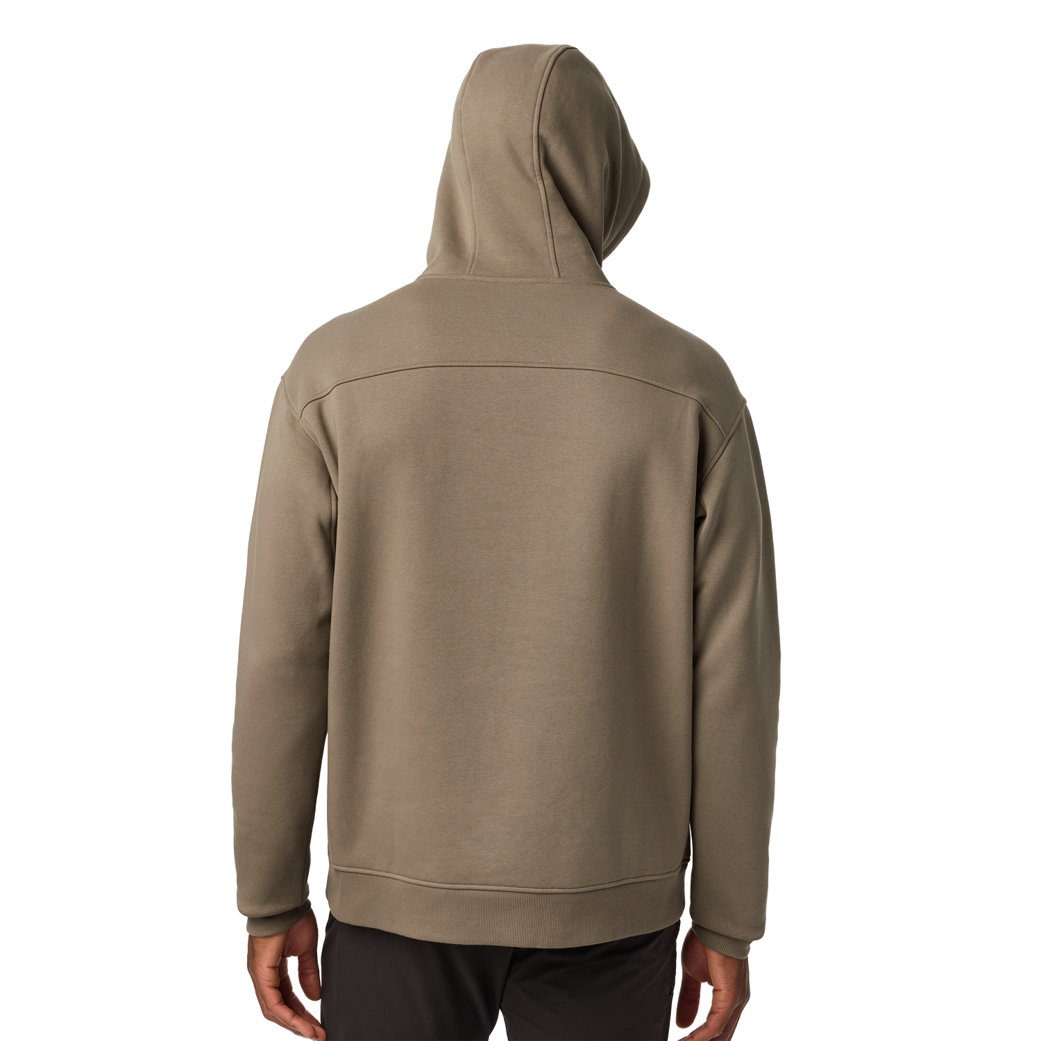 YETI® Logo Built for the Wild Fleece Hoodie Taupe