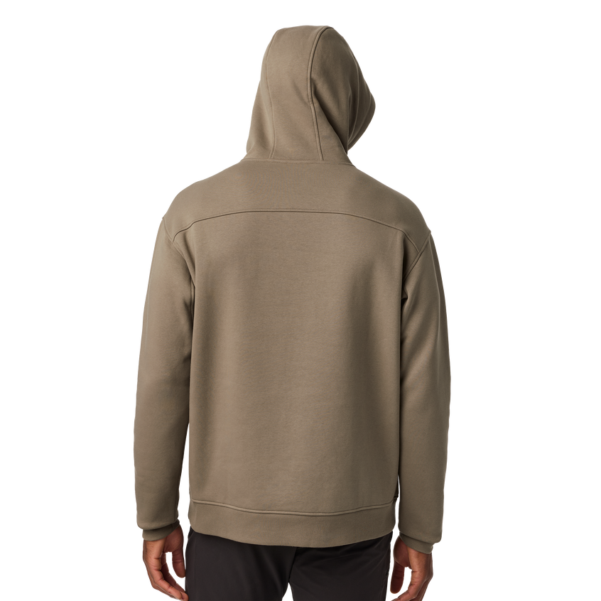 YETI® Logo Built for the Wild Fleece Hoodie Taupe