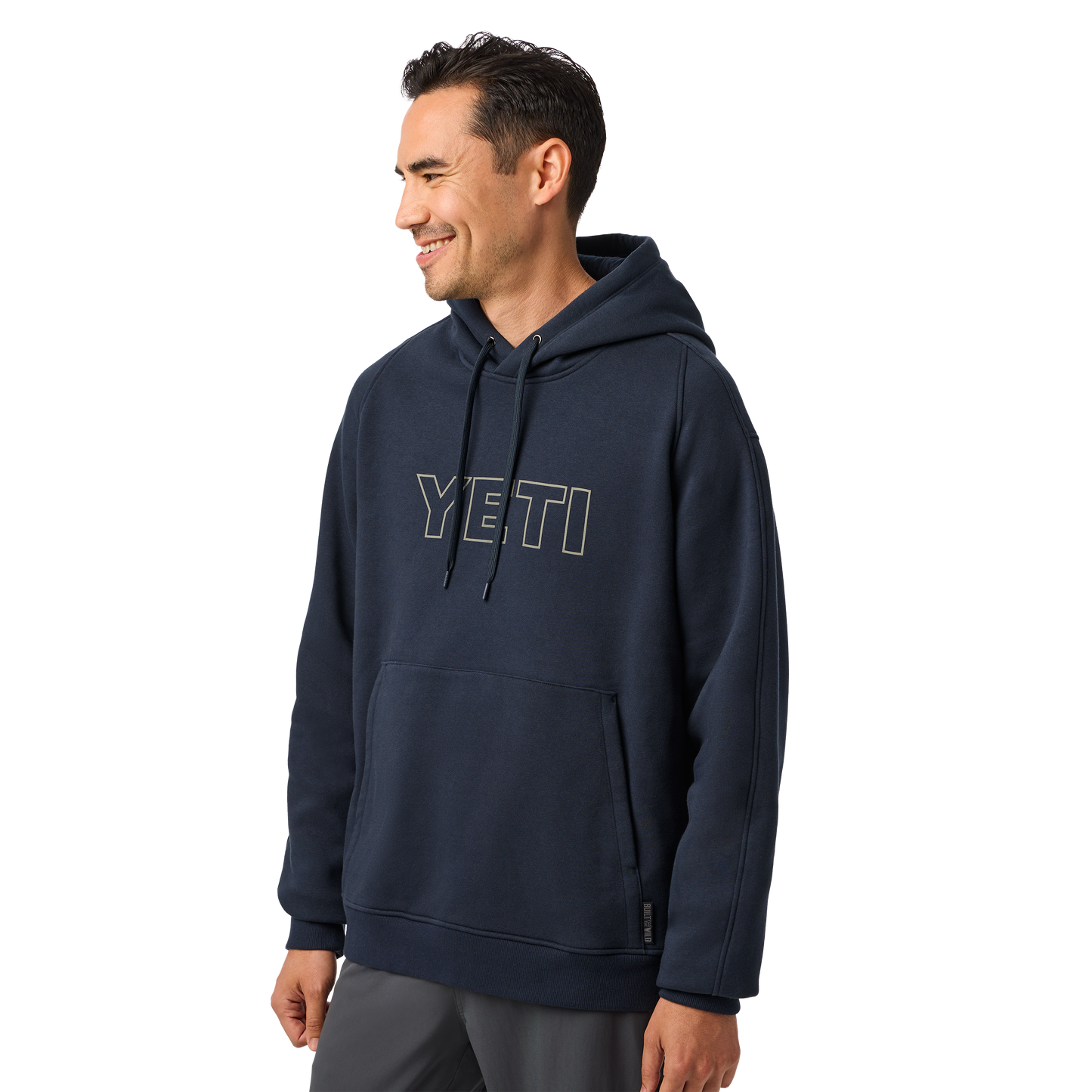 YETI® Logo Built for the Wild Fleece Hoodie Navy