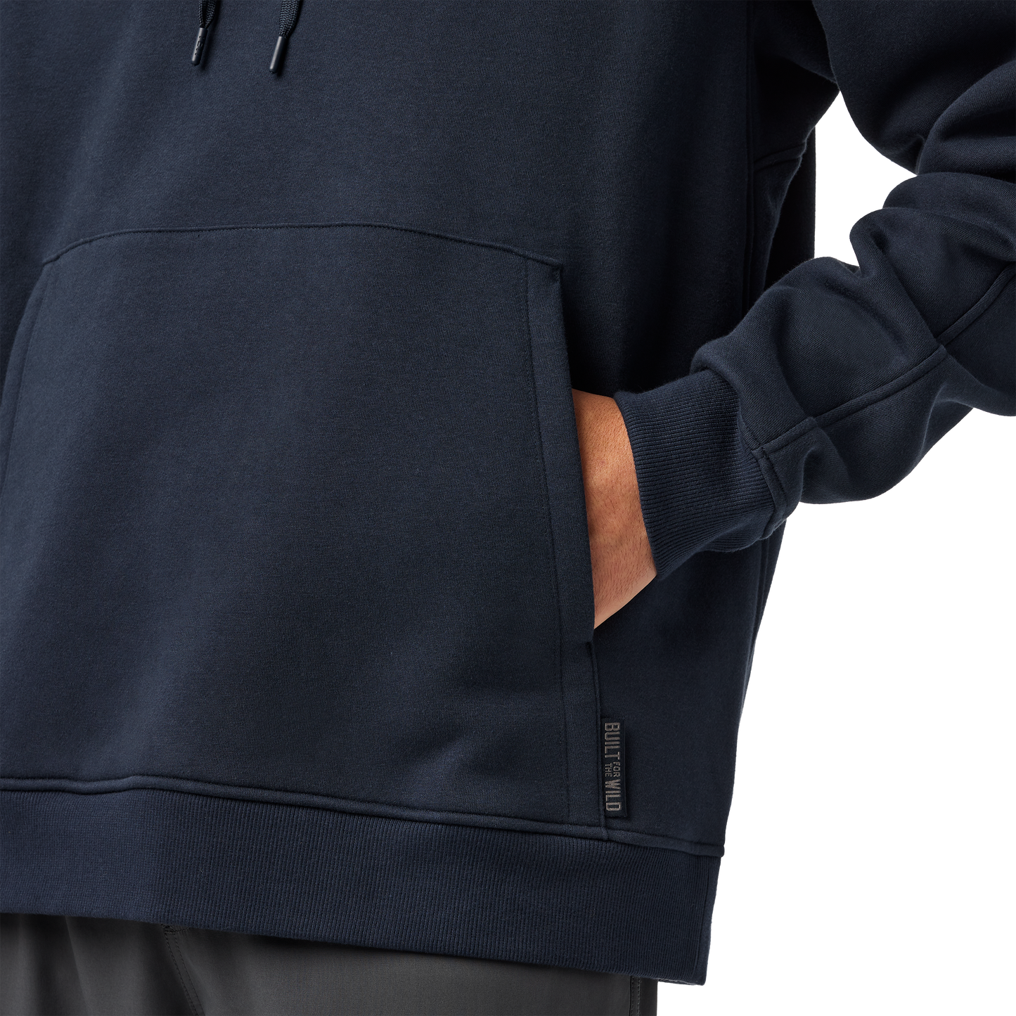 YETI® Logo Built for the Wild Fleece Hoodie Navy