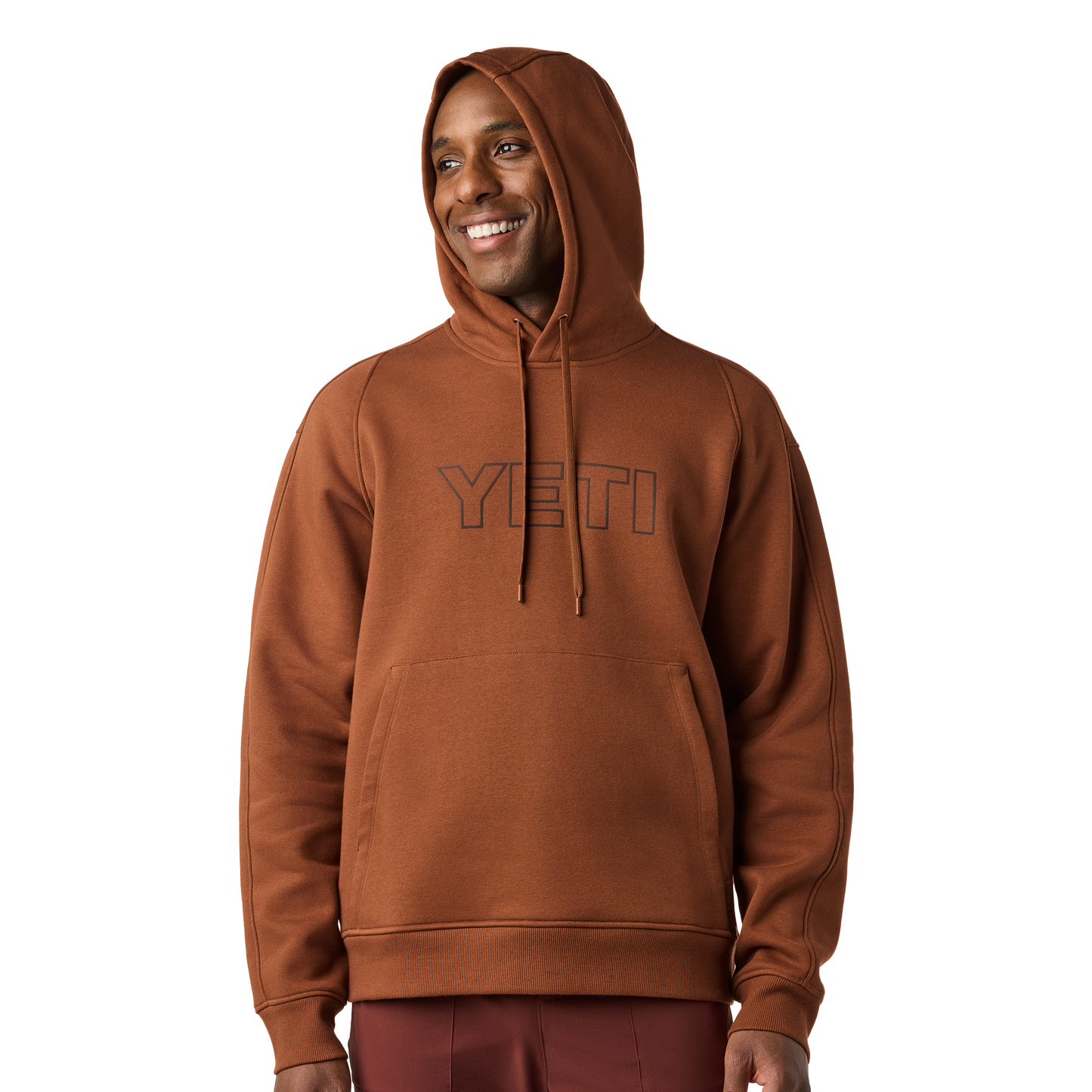 YETI® Logo Fleece Hoodie Rust
