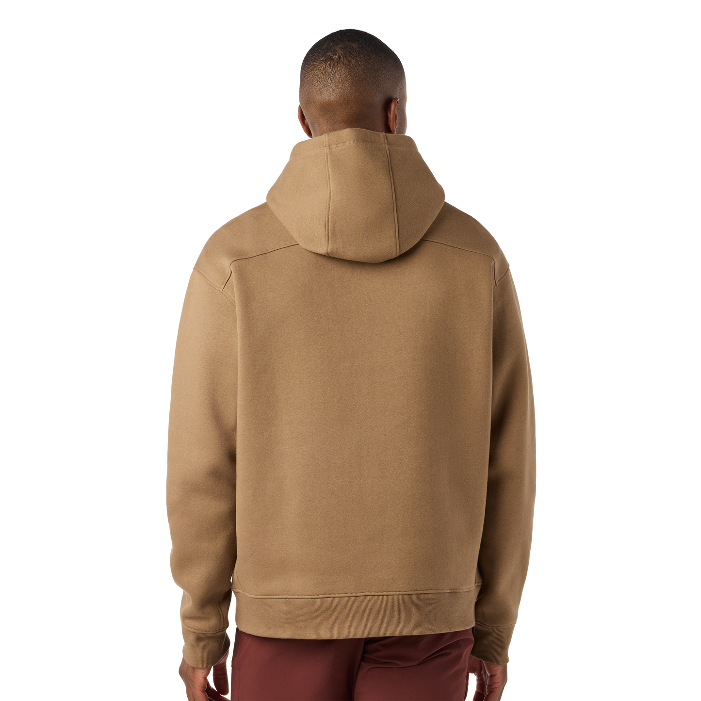 Built For The Wild Badge Fleece Hoodie Brush Brown