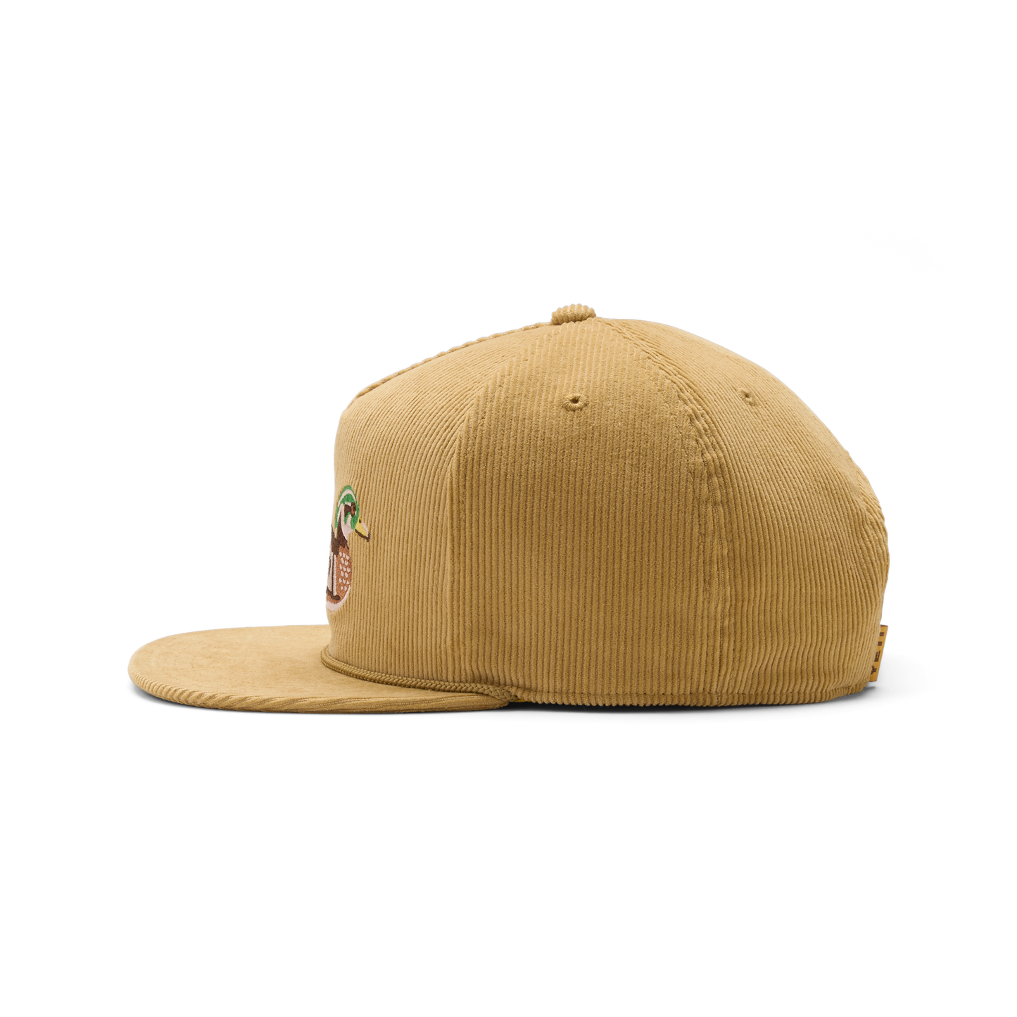Duck Corduoy Flat Brim Hat Brown