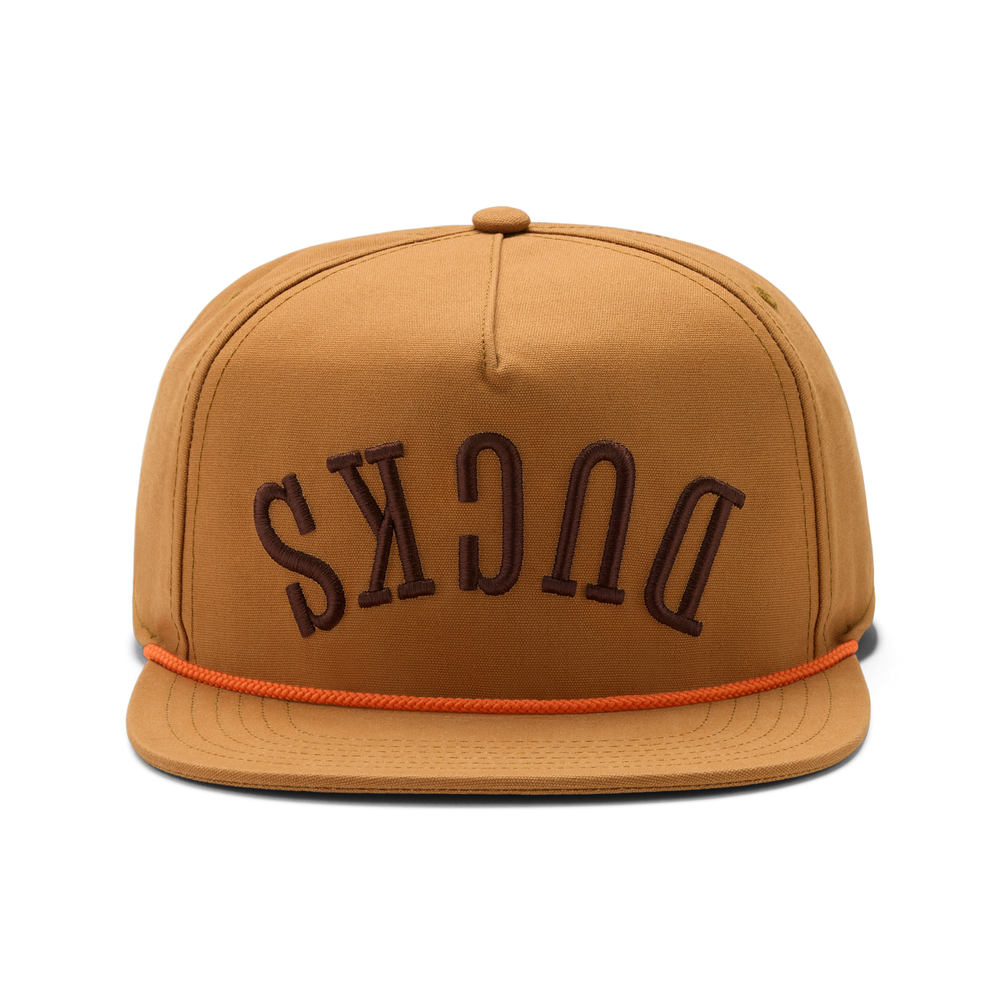 Ducks Flat Brim Rope Hat Brown