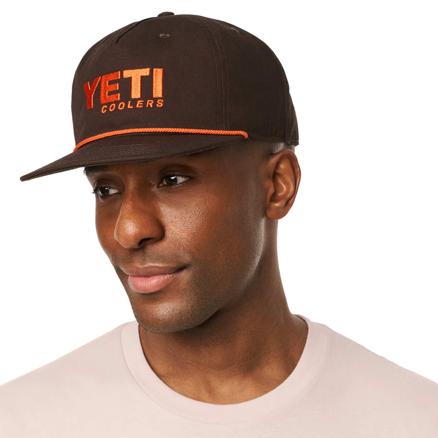 YETI® Coolers Flat Brim Rope Hat Coffee