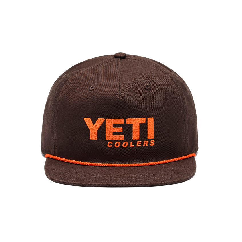 YETI® Coolers Flat Brim Rope Hat Coffee