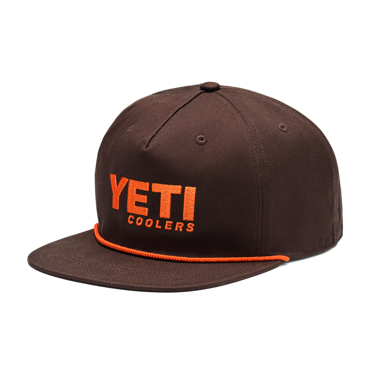 YETI® Coolers Flat Brim Rope Hat Coffee