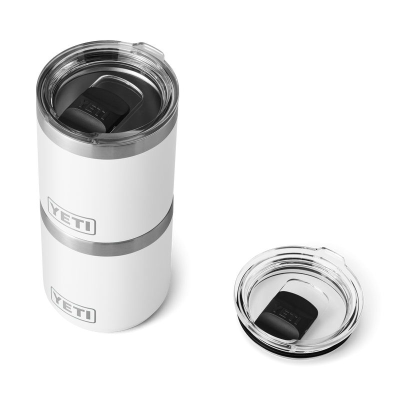 Rambler® 10 oz Stackable Lowball with Magslider™ lid White