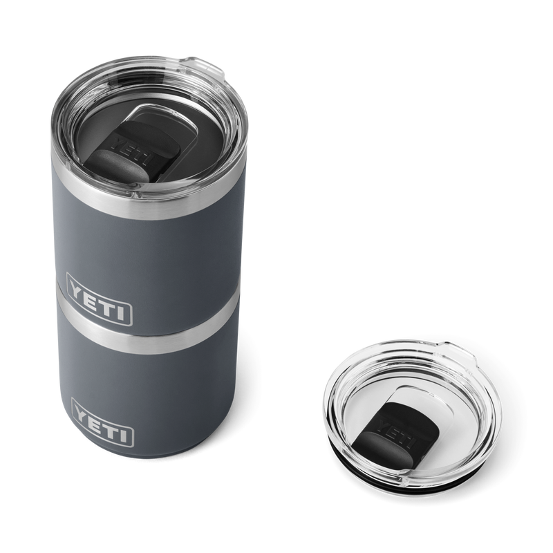 Rambler® 10 oz Stackable Lowball with Magslider™ lid Charcoal