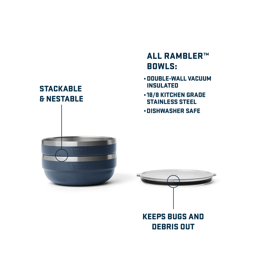 Rambler® Medium Insulated Low Bowl Cape Taupe