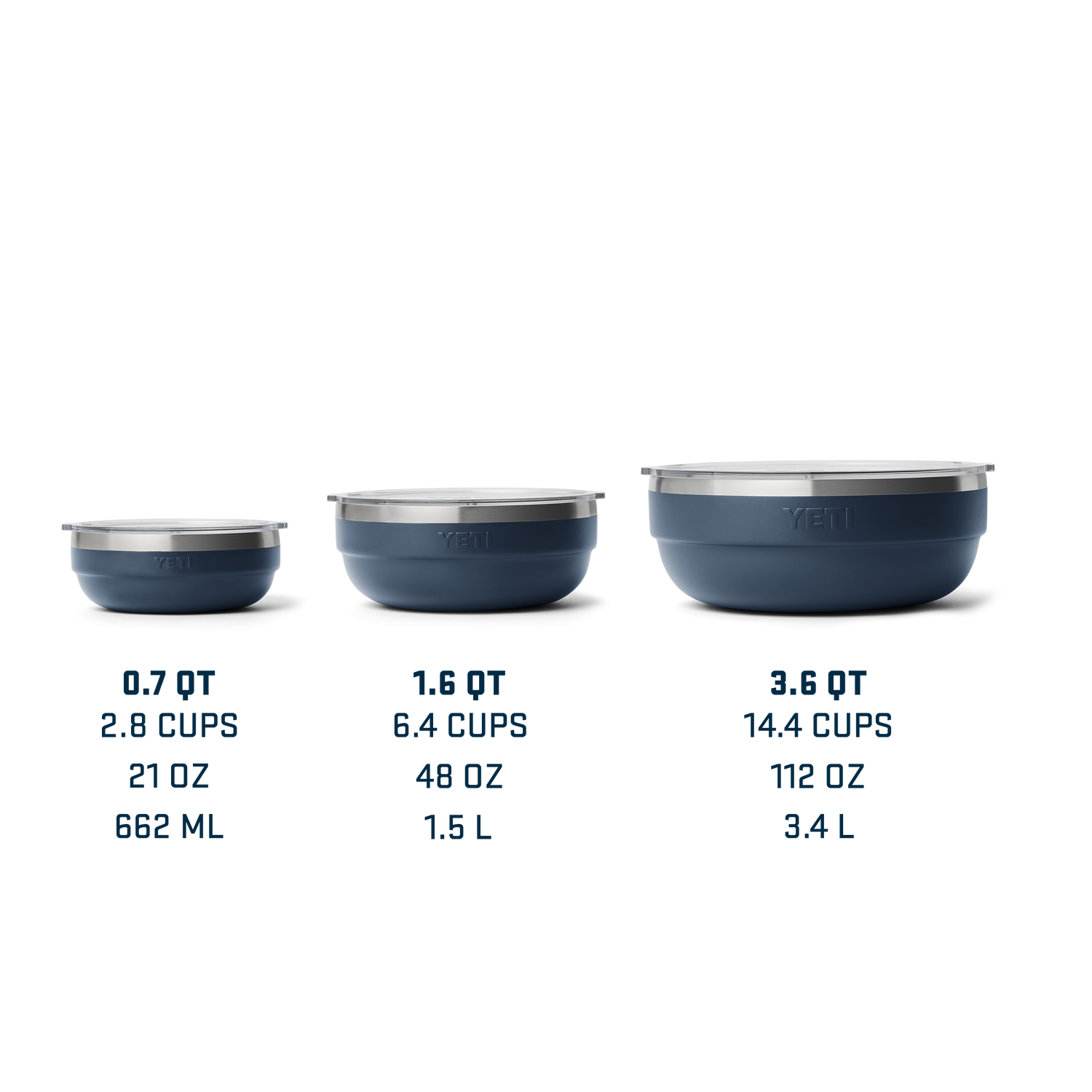 Rambler® Small Insulated Low Bowl Navy