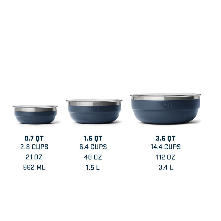 Rambler® Small Insulated Low Bowl Navy