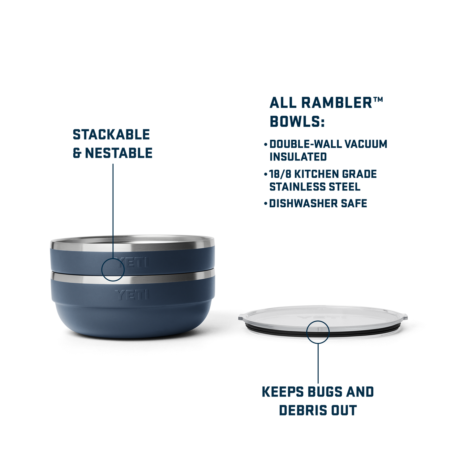 Rambler® Large Insulated Low Bowl Cape Taupe