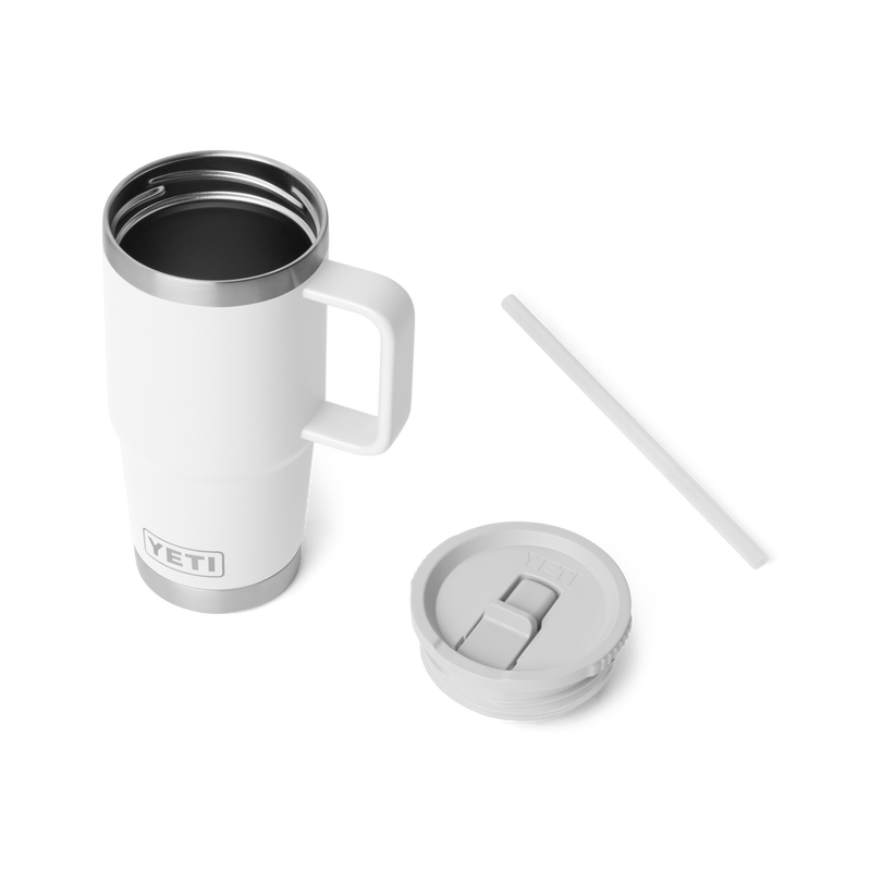 Rambler® 20 oz (591 ml) Travel Straw Mug White