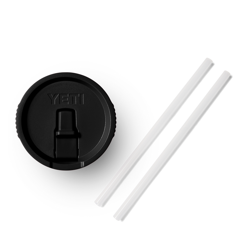 Large Travel Mug Straw Lid Black