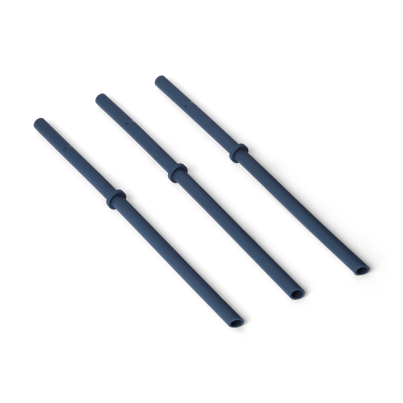 Rambler® L/XL Silicone Straw Pack Navy