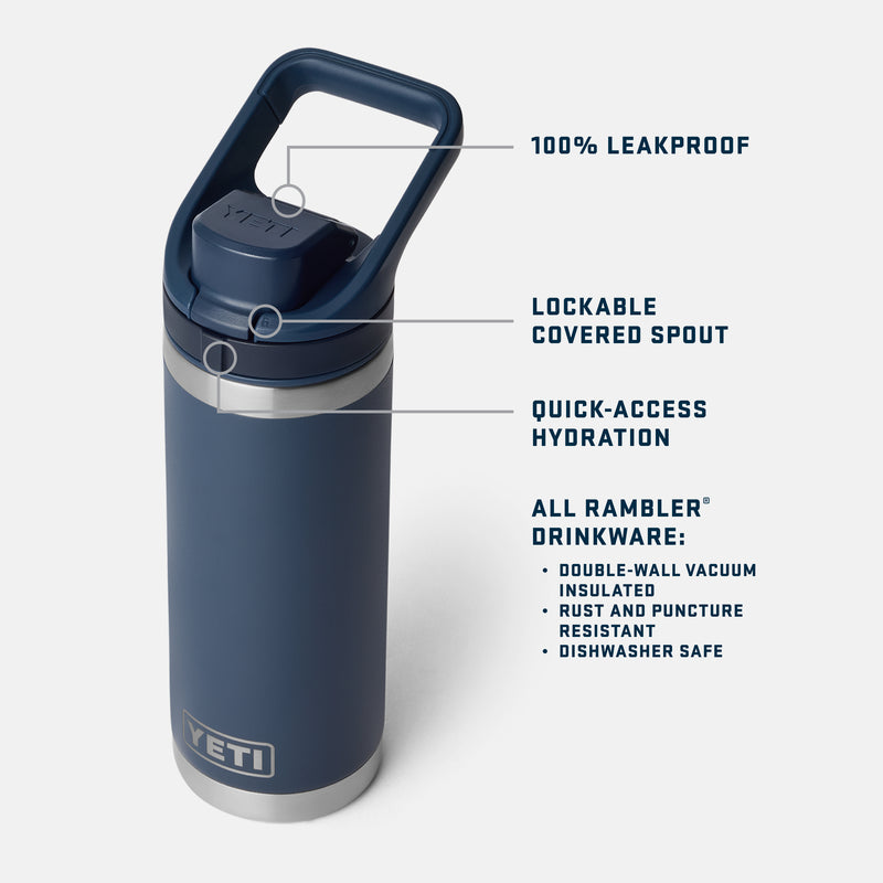 Rambler® 18 oz (532 ml) Bottle With Flip Chug Cap Cape Taupe