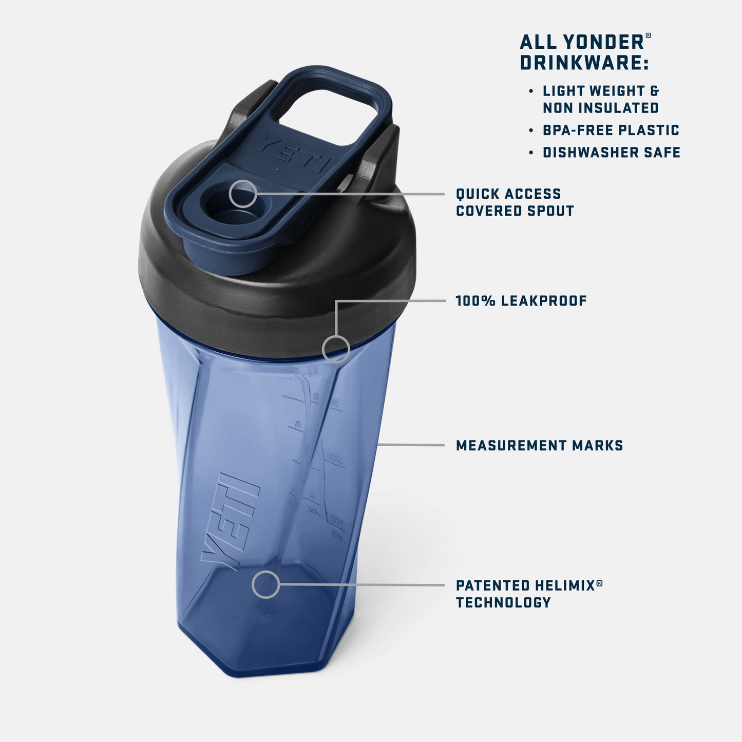 Yonder® 27 oz (798 ml) Shaker Bottle Royal Blue