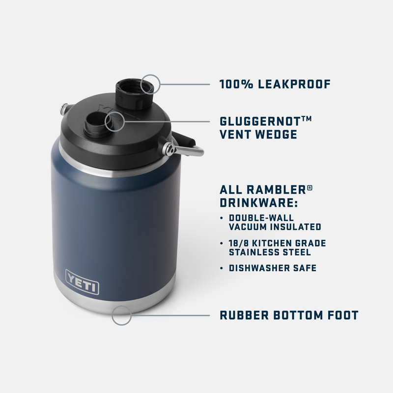 Rambler® 1/2-Gallon (1.9L) Jug Stainless Steel