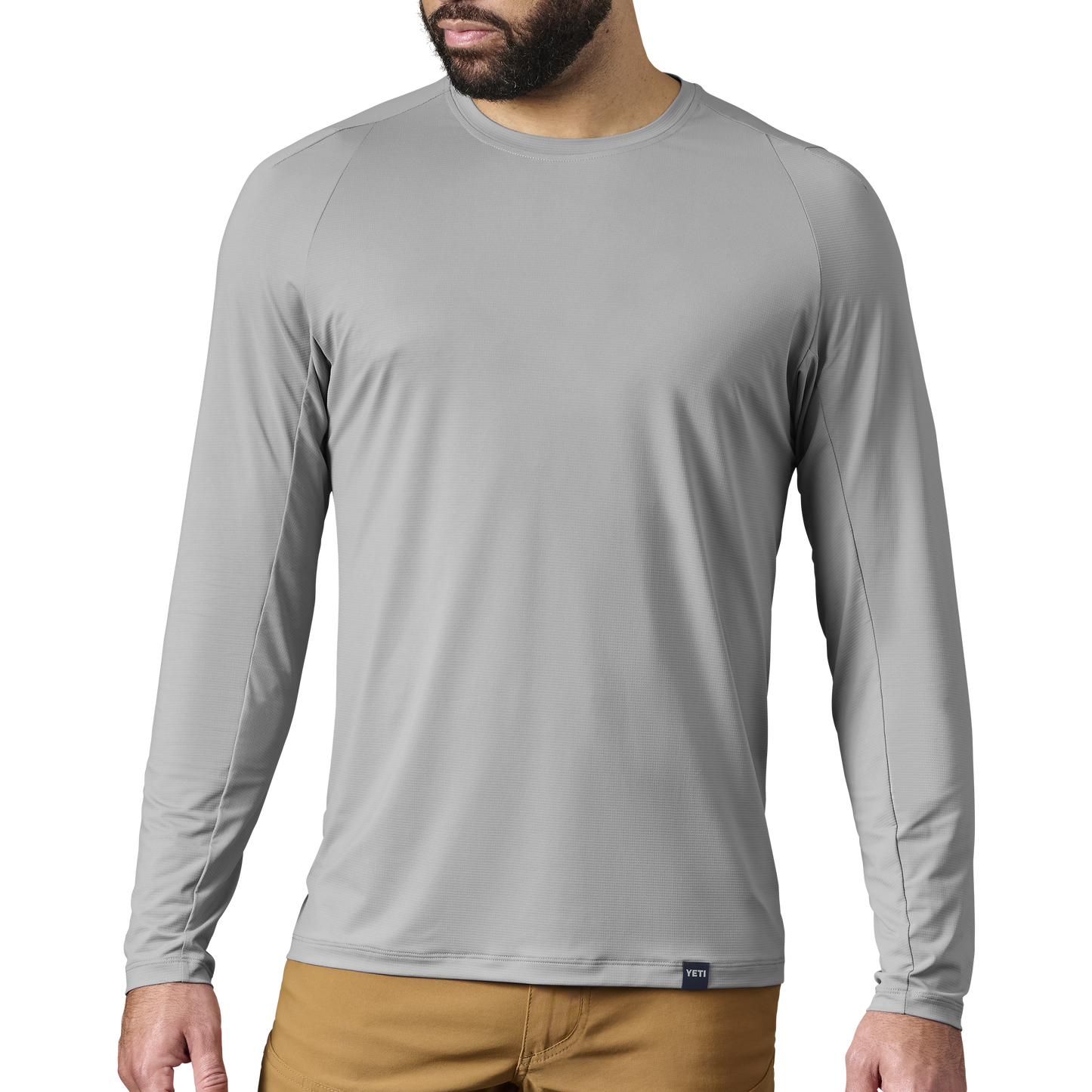 Men's Crew Neck Ultra Lightweight Sunshirt Grey Grey