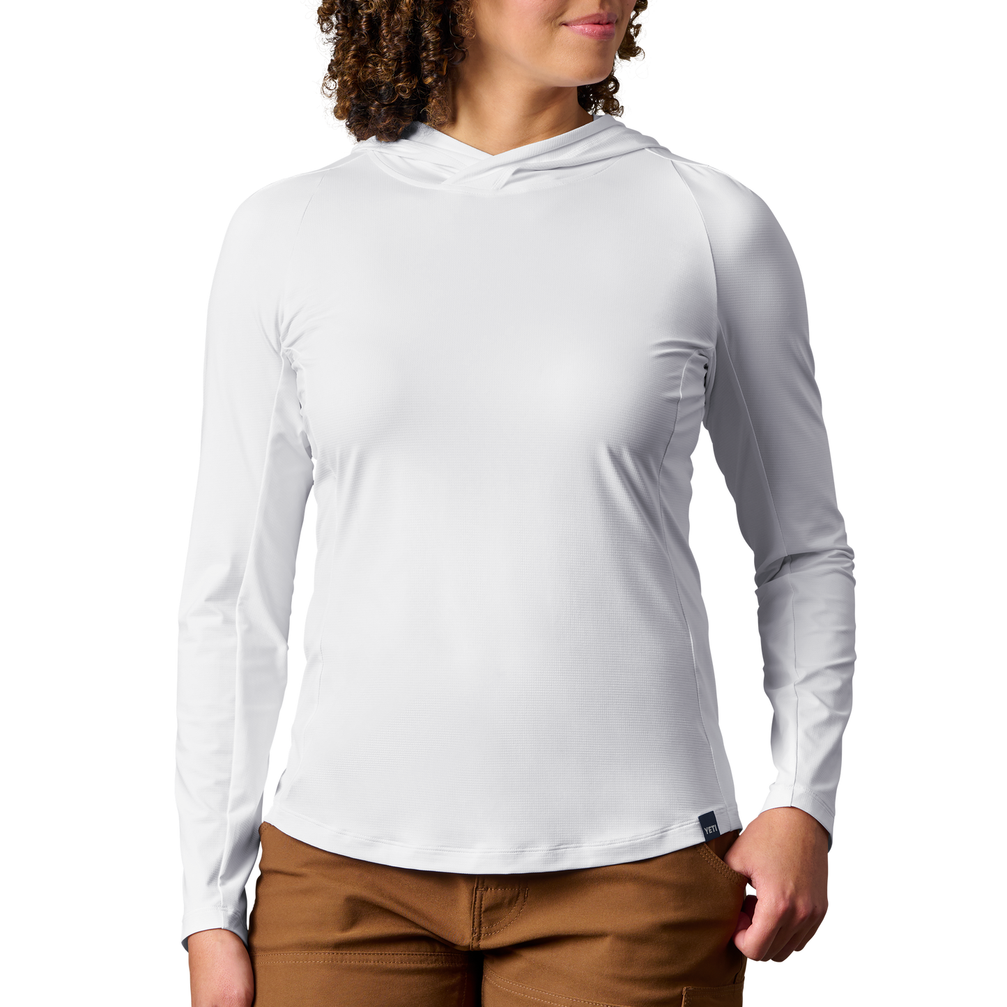 Women's Hooded Ultra Lighweight Sunshirt White