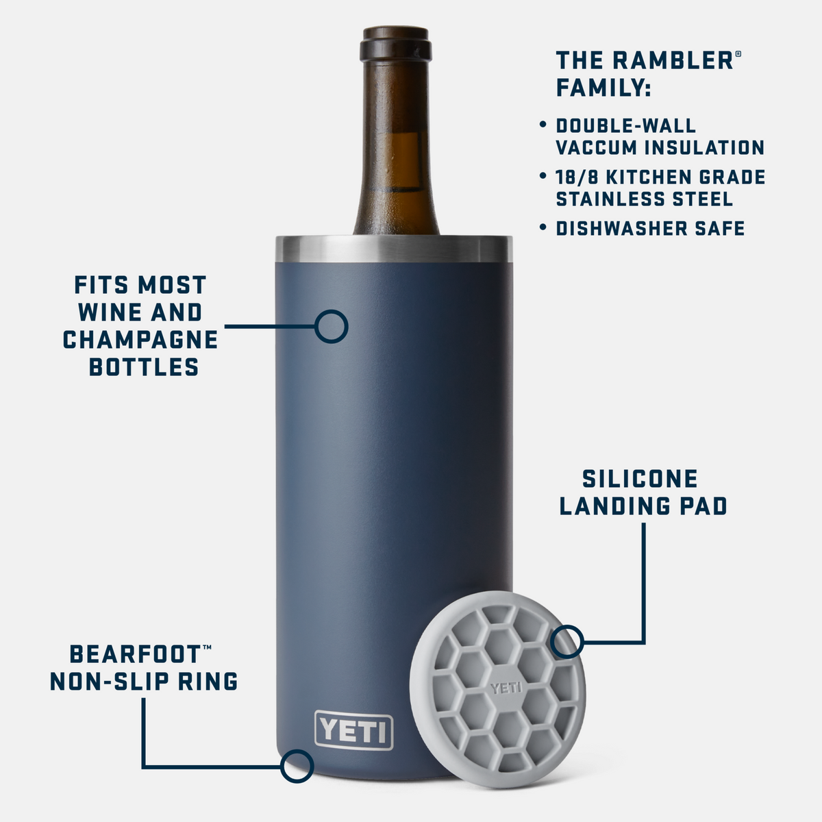 YETI Rambler® Wine Chiller Navy