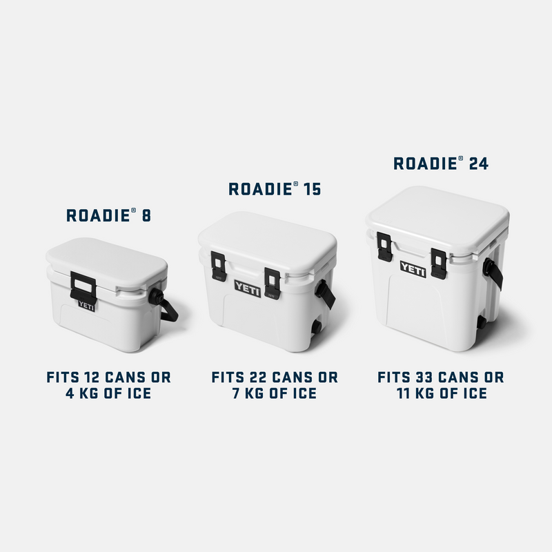 Roadie® 8 Hard Cooler White