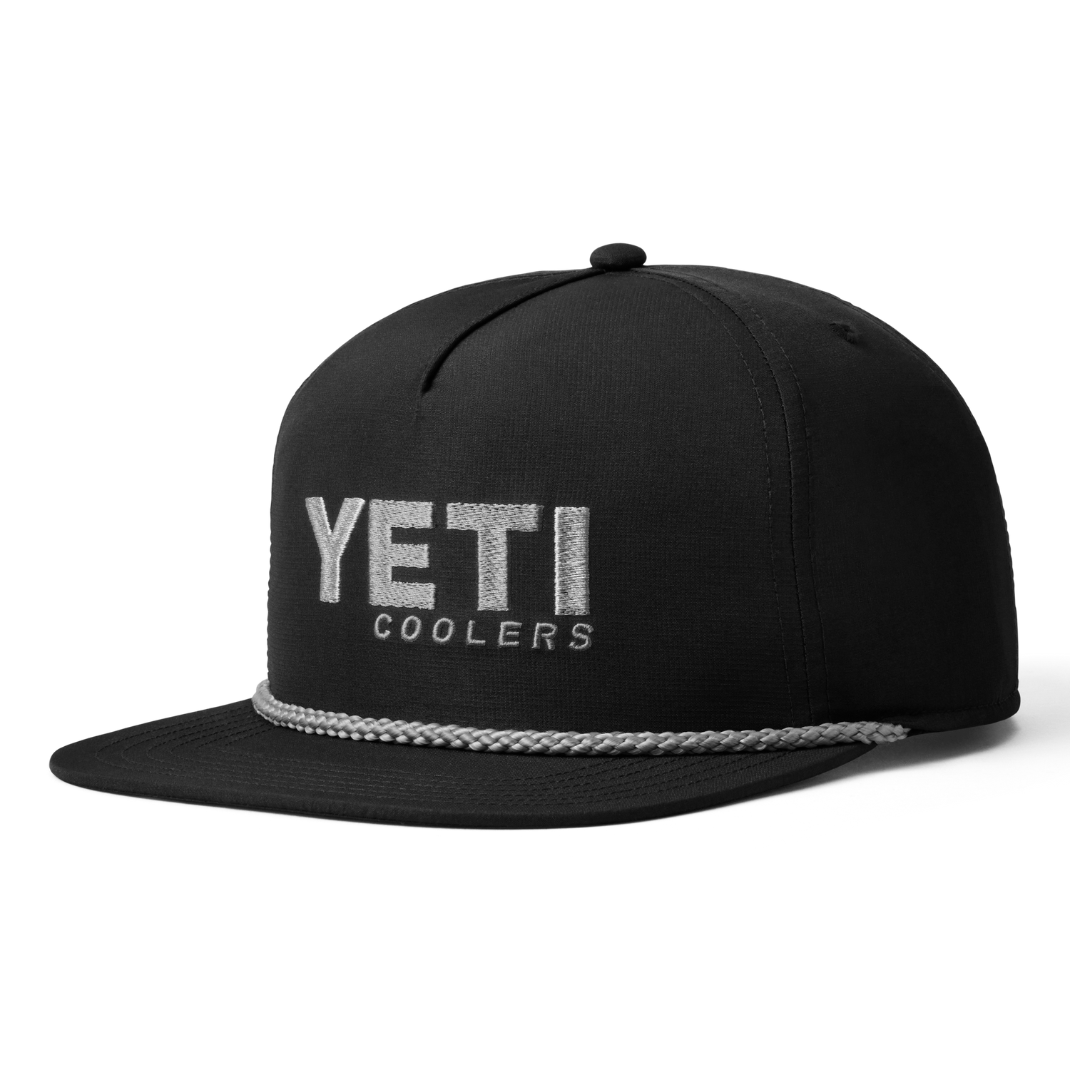 Yeti Coolers Flat Brim Rope Hat Black