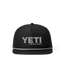 Yeti Coolers Flat Brim Rope Hat Black