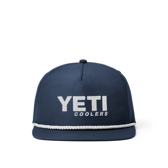 Yeti Coolers Flat Brim Rope Hat Navy